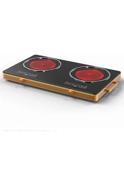 Lixcase Double Burner Infrared Ceramic Electric Stove — 100 to 3500W Adjustable Hot Plate