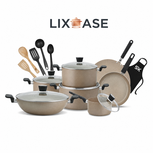 Lixcase Marble Series — 18-Piece Complete Cookware Set